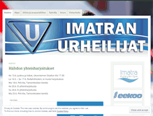 Tablet Screenshot of imatranurheilijat.fi